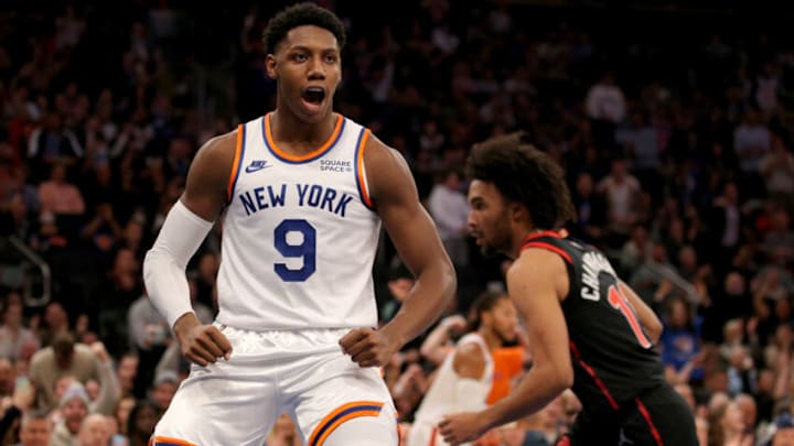 New York Knicks guard RJ Barrett. Mandatory Credit: Brad Penner-USA TODAY Sports