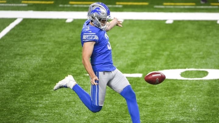 Jack Fox, Detroit Lions (Photo by Nic Antaya/Getty Images)
