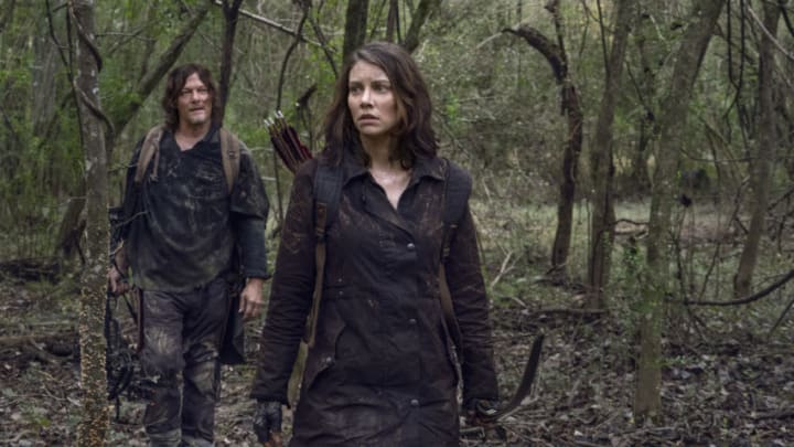 Norman Reedus as Daryl Dixon, Lauren Cohan as Maggie - The Walking Dead _ Season 10, Episode 17 - Photo Credit: Eli Ade/AMC
