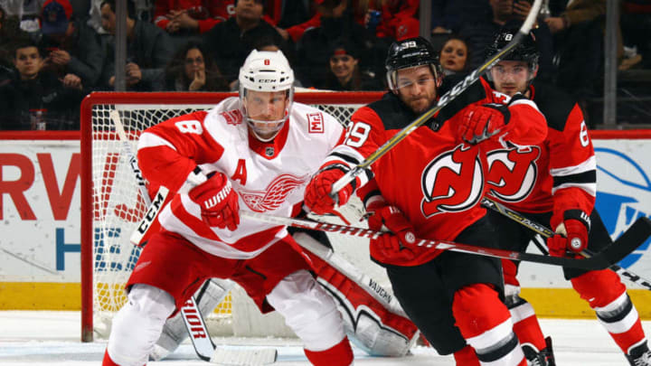 NEWARK, NJ - DECEMBER 27: Detroit Red Wings left wing Justin Abdelkader NEWARK, NJ - DECEMBER 27: Detroit Red Wings left wing Justin Abdelkader