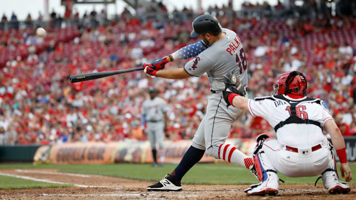 CINCINNATI, OH - JULY 04: Daniel Palka #18 of the Chicago White Sox hits a home run in the fourth inning against the Cincinnati Reds at Great American Ball Park on July 4, 2018 in Cincinnati, Ohio. (Photo by Andy Lyons/Getty Images)