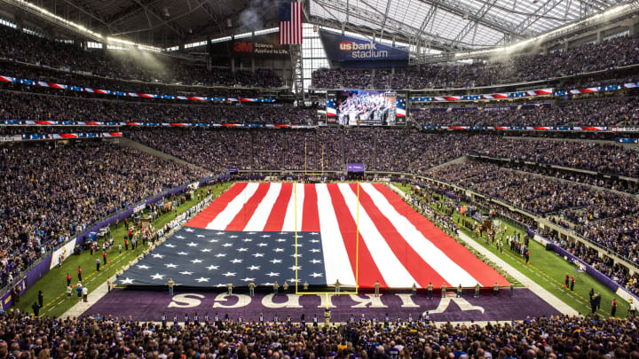 MINNEAPOLIS, MN - NOVEMBER 4: A general view before the game between the Detroit Lions and Minnesota Vikings at U.S. Bank Stadium on November 4, 2018 in Minneapolis, Minnesota. (Photo by Stephen Maturen/Getty Images)