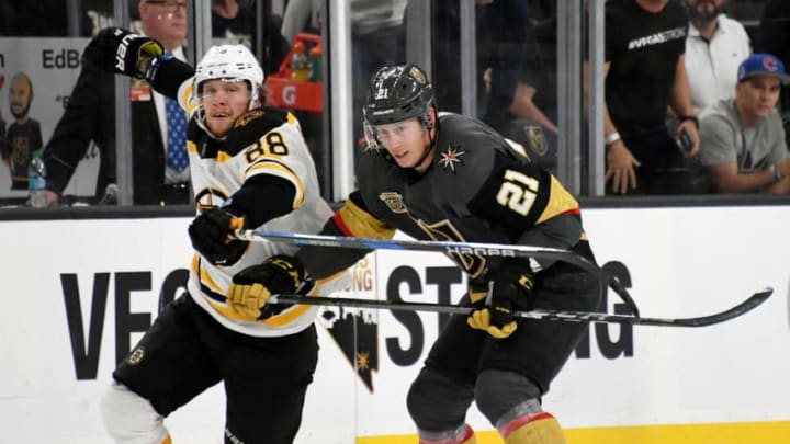 LAS VEGAS, NV - OCTOBER 15: David Pastrnak