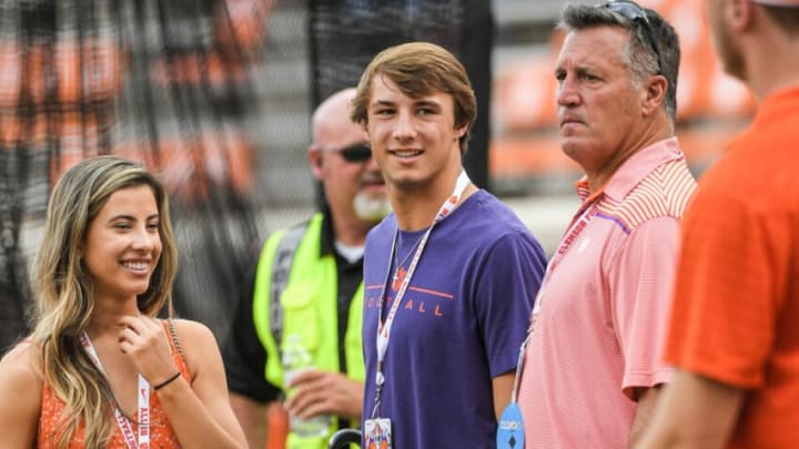 Clemson commit quarterback Cade Klubnik before the game in Clemson, S.C., September 18, 2021.Ncaa Football Georgia Tech At Clemson