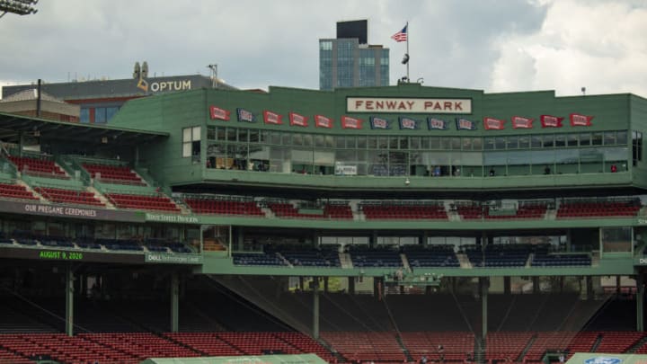 BOSTON, MA - AUGUST 9: A general view before a game between Boston Red Sox and the Toronto Blue Jays on August 9, 2020 at Fenway Park in Boston, Massachusetts. The 2020 season had been postponed since March due to the COVID-19 pandemic. (Photo by Billie Weiss/Boston Red Sox/Getty Images)