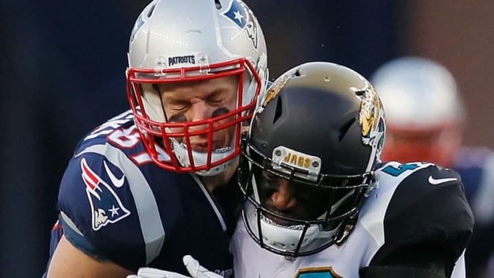 FOXBOROUGH, MA - JANUARY 21: Rob Gronkowski