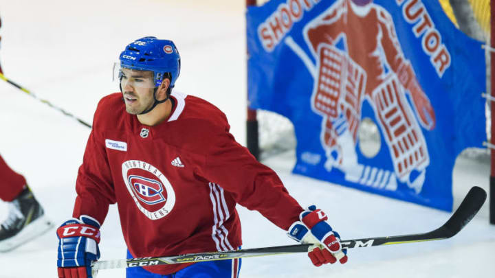 BROSSARD, QC - JUNE 30: Look on Montreal Canadiens Prospect Left Wing Joel Teasdale (86) during the Montreal Canadiens Development Camp on June 30, 2018, at Bell Sports Complex in Brossard, QC (Photo by David Kirouac/Icon Sportswire via Getty Images)