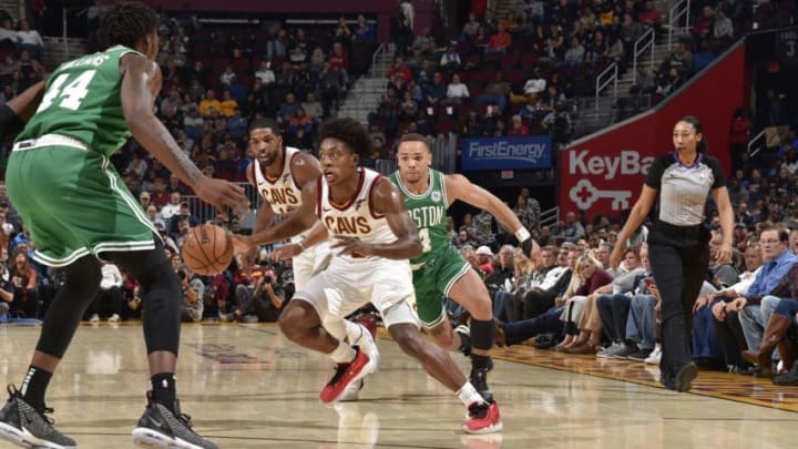 Cleveland Cavaliers guard Collin Sexton with the ball. (Photo by David Liam Kyle/NBAE via Getty Images)