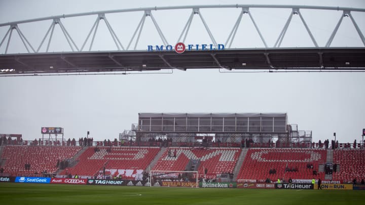 TORONTO, ONTARIO – DECEMBER 09: The skies are looking very grey at BMO Field prior to the 2017 Audi MLS Championship Cup match between Toronto FC and Seattle Sounders FC at BMO Field on December 09, 2017 in Toronto, Ontario, Canada. Toronto won the match with a score of 2 to 0. Toronto secured the 2017 MLS Championship. (Photo by Ira L. Black/Corbis via Getty Images)