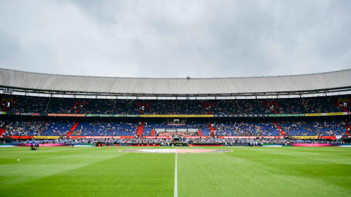 ROTTERDAM, NETHERLANDS - JULY 29: A general view of the De Kuip stadium before the friendly match between Feyenoord and Real Sociedad at De Kuip or Stadion Feijenoord on July 29, 2017 in Rotterdam, Netherlands. (Photo by Andy Astfalck/Getty Images)