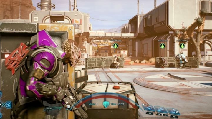 Still from Mass Effect: Andromeda multiplayer gameplay series; image courtesy of Mass Effect.