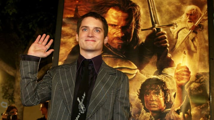 LOS ANGELES - DECEMBER 3: Actor Elijah Wood arrives at the premiere of "The Lord of the Rings: The Return of the King" held on December 3, 2003 at the Village Theater, in Los Angeles, California. (Photo by Kevin Winter/Getty Images)