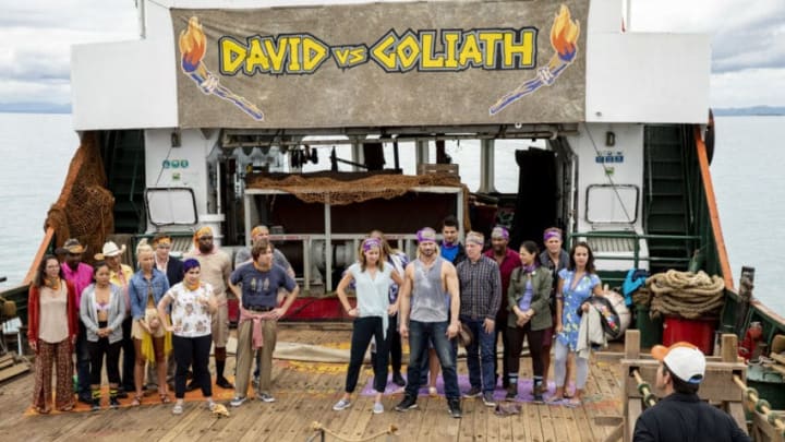 "Appearances Are Deceiving" - Jeff Probst addresses the David and Goliath Tribes on SURVIVOR when the Emmy Award-winning series returns for its 37th season, themed David vs. Goliath, with a special 90-minute premiere, Wednesday, Sept. 26 (8:00-9:30 PM, ET/PT) on the CBS Television Network. Photo: Robert Voets/CBS Entertainment ÃÂ©2018 CBS Broadcasting, Inc. All Rights Reserved.