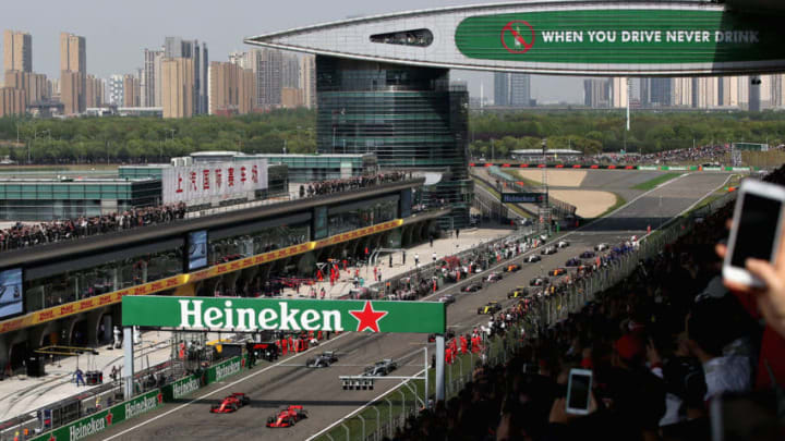 SHANGHAI, CHINA - APRIL 15: A general view of the start during the Formula One Grand Prix of China at Shanghai International Circuit on April 15, 2018 in Shanghai, China. (Photo by Charles Coates/Getty Images)