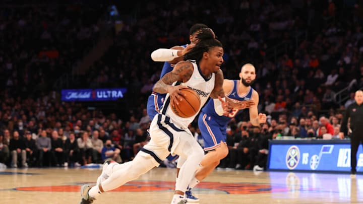 Ja Morant has the Grizzlies rolling as they take on Orlando today at 5:00 PM EST (Photo by Rich Graessle/Getty Images)