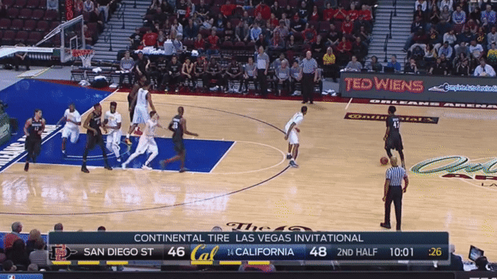 Cal vs San Diego State - Brown doesn't switch when needed, Rabb lack of shot blocking timing/prowess at 7'2" wingspan