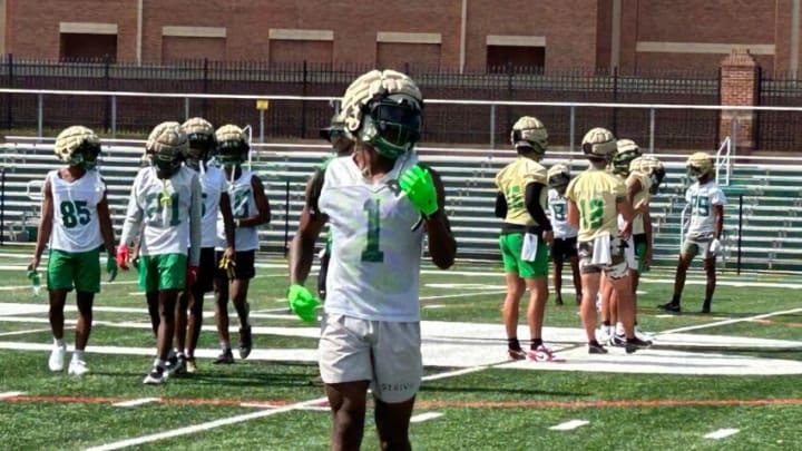 Auburn footballBuford safety KJ Bolden at practice on July 24, 2023.