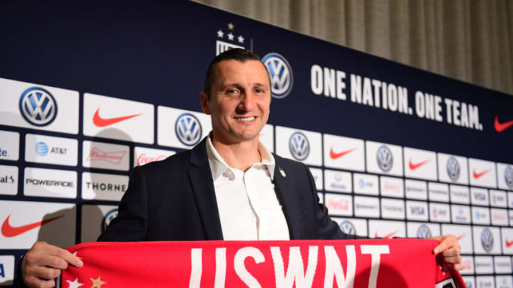 NEW YORK, NEW YORK - OCTOBER 28: Vlatko Andonovski poses for a portrait at a press conference where he was introduced as the U.S. Women's National Team head coach, at Kimpton Hotel Eventi on October 28, 2019 in New York City. (Photo by Emilee Chinn/Getty Images)