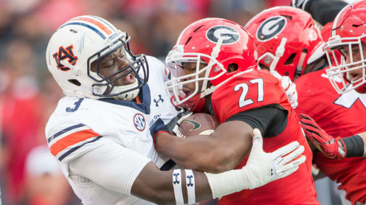 ATHENS, GA - NOVEMBER 12: Defensive lineman Marlon Davidson