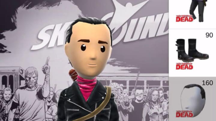 Walking Dead Launches Digital Store in Rawr Messenger- Negan Walking Dead Avatar in Rawr App, Photo provided by Skybound Entertainment/Rawr Messenger