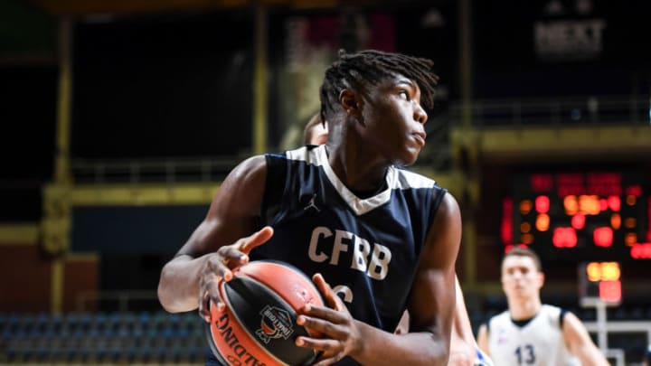 BELGRADE, SERBIA - MAY 18: Yvan Ouedraogo, #6 of U18 CFBB Paris in action during the Adidas Next Generation Tournament game between U18 Mega Bemax Belgrade v U18 CFBB Paris at Aleksandar Nikolic Hall on May 18, 2018 in Belgrade, Serbia. (Photo by Patrick Albertini/EB via Getty Images)