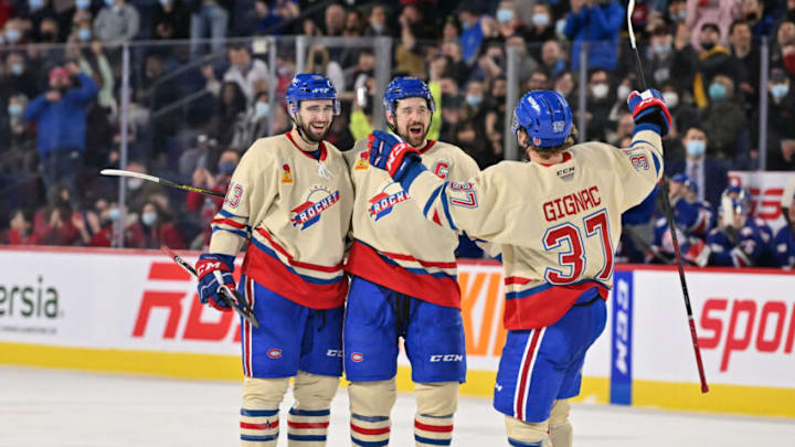 LAVAL, QC - APRIL 08: Cedric Paquette #13 of the Laval Rocket. (Photo by Minas Panagiotakis/Getty Images)