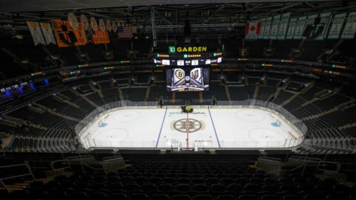 BOSTON, MA - DECEMBER 5: A general view of the TD Garden before a game between the Boston Bruins and the Vegas Golden Knights on December 5, 2022 in Boston, Massachusetts. The Golden Knights won 4-3 in a shootout. (Photo by Richard T Gagnon/Getty Images)