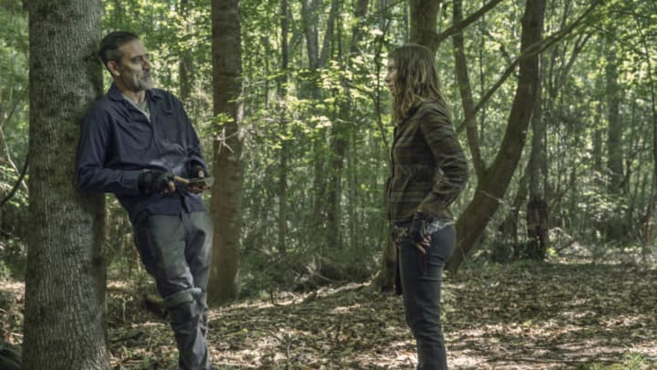 Jeffrey Dean Morgan as Negan, Lauren Cohan as Maggie Rhee - The Walking Dead _ Season 11, Episode 7 - Photo Credit: Josh Stringer/AMC