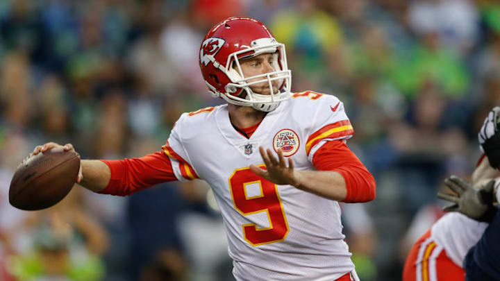 SEATTLE, WA - AUGUST 25: Quarterback Tyler Bray SEATTLE, WA - AUGUST 25: Quarterback Tyler Bray