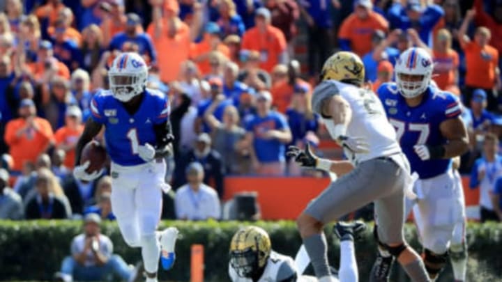 GAINESVILLE, FLORIDA – NOVEMBER 09: CJ Henderson #1 of the Florida Gators  (Photo by Sam Greenwood/Getty Images)