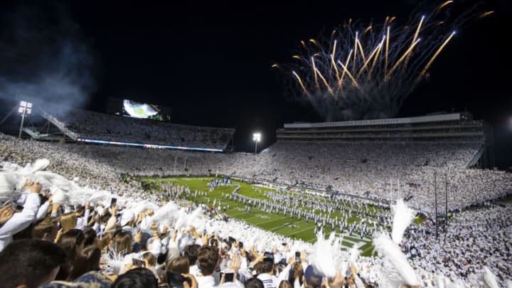UNIVERSITY PARK, PA - OCTOBER 19: General view before the white out game between the Penn State Nittany Lions and the Michigan Wolverines on October 19, 2019 at Beaver Stadium in University Park, Pennsylvania. Penn State defeats Michigan 28-21. (Photo by Brett Carlsen/Getty Images)