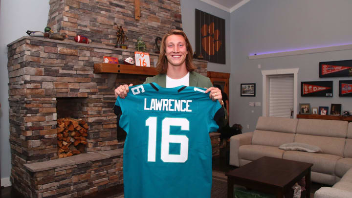 Trevor Lawrence. Mandatory credit: Logan Bowles/NFL Handout photo via USA TODAY Network