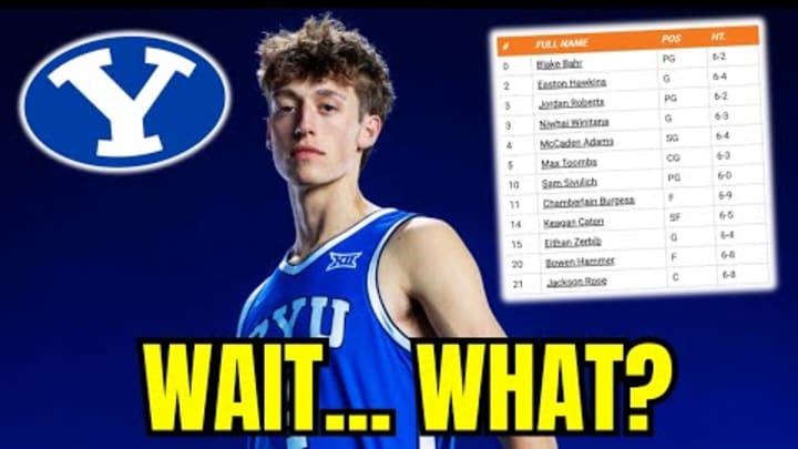4-Star BYU Freshman Chamberlain Burgess Is Currently Listed On Snow College's Basketball Roster?!