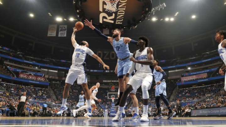 Evan Fournier's shooting and driving finally loosened the Orlando Magic's offense free against the Memphis Grizzlies. (Photo by Fernando Medina/NBAE via Getty Images)