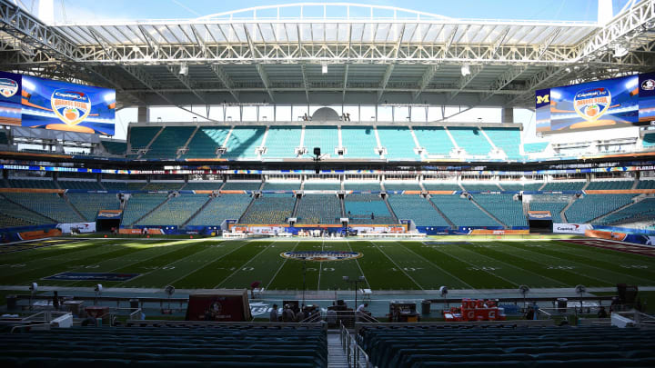 Dec 30, 2016; Miami Gardens, FL, USA; A general view of Hard Rock Stadium. Georgia hasn’t played many games in Miami, but one was a loss to Miami in 1966. Mandatory Credit: Steve Mitchell-USA TODAY Sports