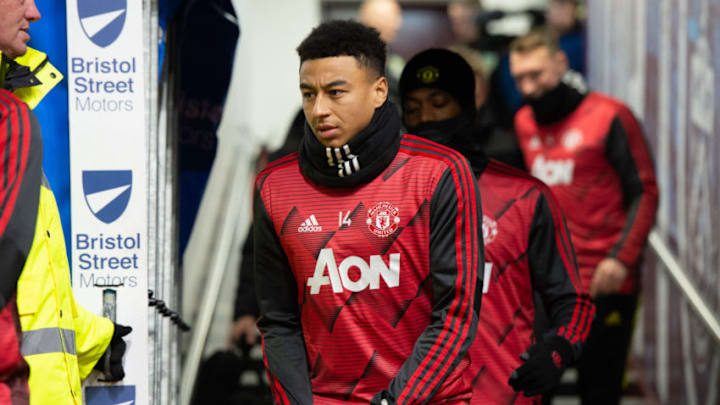 Jesse Lingard of Manchester United before the Premier League match between Burnley and Manchester United at Turf Moor, Burnley on Saturday 28th December 2019. (Photo by Pat Scaasi/MI News/NurPhoto via Getty Images)