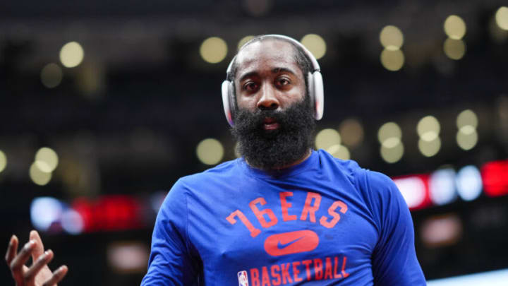 Philadelphia 76ers, James Harden. (Photo by Mark Blinch/Getty Images)