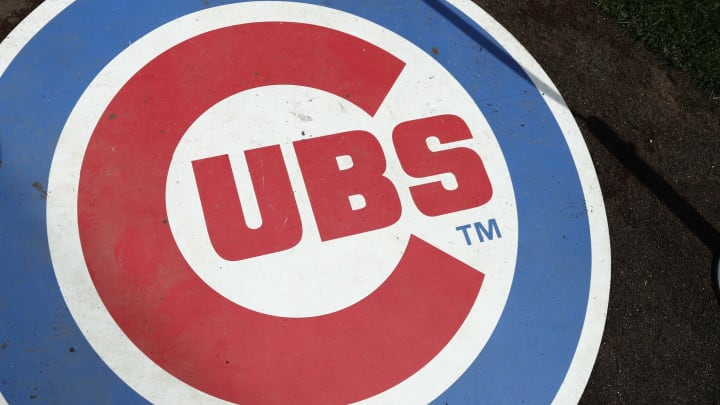 The famous Cubs logo.. (Photo by Joe Robbins/Getty Images)