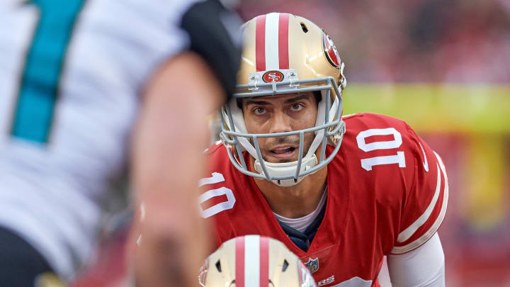 San Francisco 49ers quarterback Jimmy Garoppolo (Photo by Robin Alam/Icon Sportswire via Getty Images)