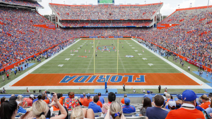 GAINESVILLE, FLORIDA - SEPTEMBER 28: A General View of Ben Hill Griffin Stadium during the third quarter of the Towson Tigers Versus the Florida Gators on September 28, 2019 in Gainesville, Florida. (Photo by James Gilbert/Getty Images)