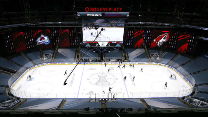 A general view of the empty arena (Photo by Jeff Vinnick/Getty Images)