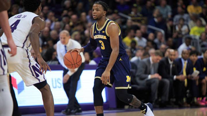 EVANSTON, IL - DECEMBER 04: Zavier Simpson #3 of the Northwestern Wildcats brings the ball up the court in the game against the Northwestern Wildcats in the first half at Welsh-Ryan Arena on December 4, 2018 in Evanston, Illinois. (Photo by Justin Casterline/Getty Images)