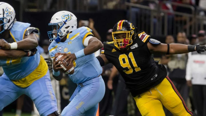 Grambling and Southern University met in the 46th annual Bayou Classic at the Mercedes-Benz Superdome in New Orleans on Nov. 30. Grambling would lose the game 30-28.4e9a3328