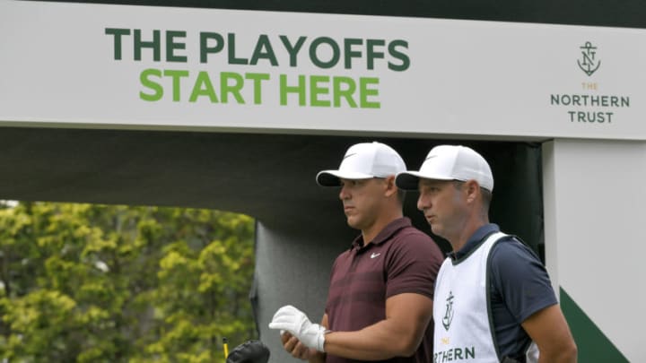 PGA Power Rankings: PARAMUS, NJ - AUGUST 25: Brooks Koepka waits to play his tee shot on the first hole during the third round of THE NORTHERN TRUST at Ridgewood Country Club on August 25, 2018 in Paramus, New Jersey. (Photo by Stan Badz/PGA TOUR)