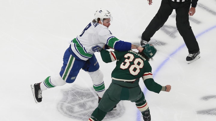 EDMONTON, ALBERTA – AUGUST 07: Jake Virtanen (Photo by Jeff Vinnick/Getty Images)