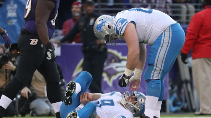 BALTIMORE, MD - DECEMBER 3: Quarterback Matthew Stafford