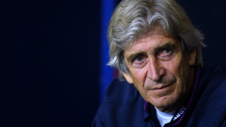 OXFORD, ENGLAND - SEPTEMBER 25: West Ham Manager, Manuel Pellegrini looks on during the Carabao Cup Third Round match between Oxford United and West Ham United at Kassam Stadium on September 25, 2019 in Oxford, England. (Photo by Harry Trump/Getty Images)