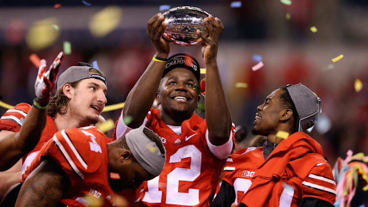 INDIANAPOLIS, IN - DECEMBER 06: Quarterback Cardale Jones