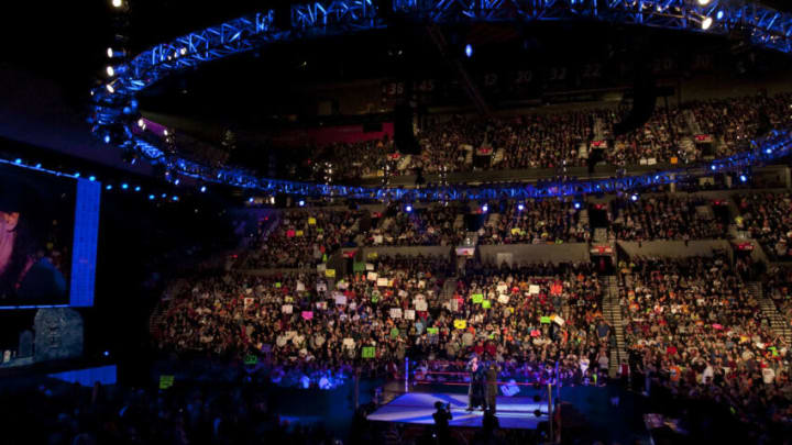 WWE Monday Night Raw at Rose Garden arena in Portland. (Photo by Chris Ryan/Corbis via Getty Images)