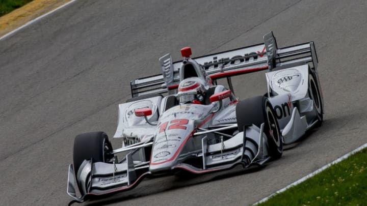 MANSFIELD, OH - JULY 28: Will Power, of Australia, drives the #12 Chevrolet IndyCar on the track during practice for the Verizon IndyCar Series Honda Indy 200 at Mid-Ohio Sports Car Course on July 28, 2017 in Mansfield, Ohio. (Photo by Brian Cleary/Getty Images)